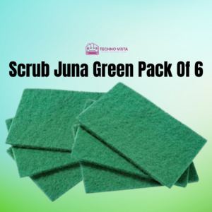 scrub juna green pack of 6 – heavy duty kitchen cleaning pad