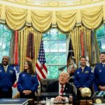 artemis ii astronauts, donald trump meet at white house nasa