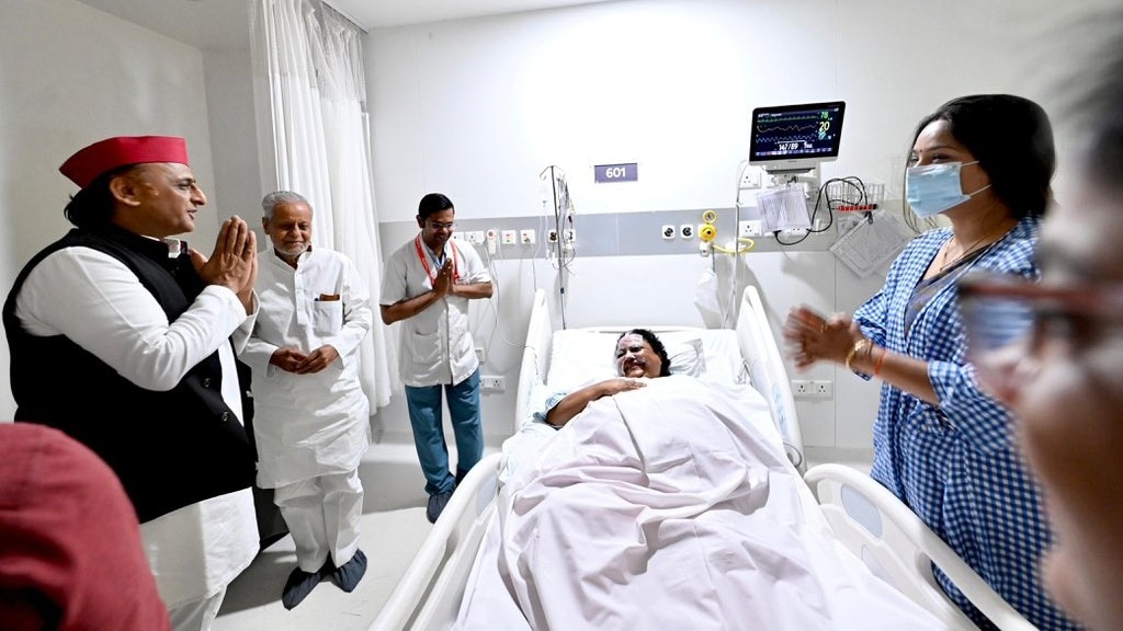 harmony must prevail: akhilesh yadav visits bjp mla injured while
