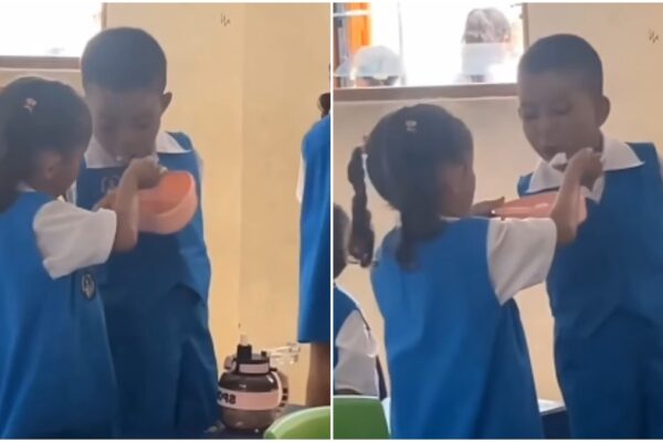 5 year old girl sweet gesture toward disabled friend leaves internet in