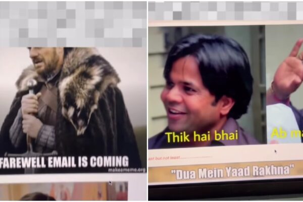 bengaluru man sends farewell email made entirely of memes, leaves