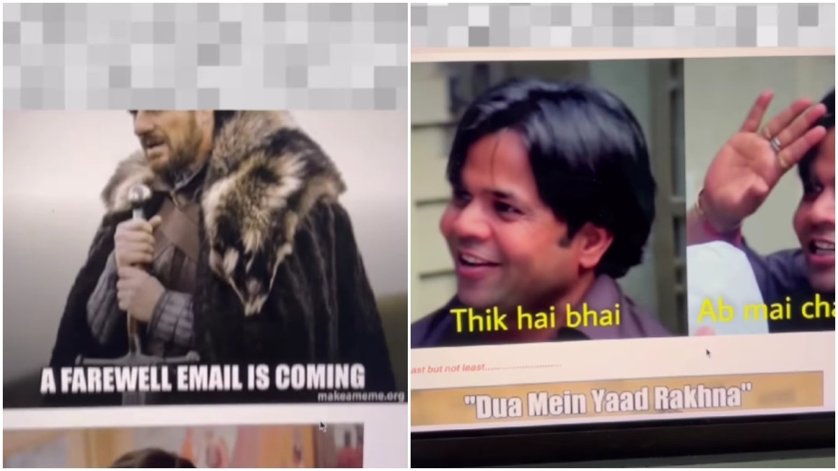 bengaluru man sends farewell email made entirely of memes, leaves