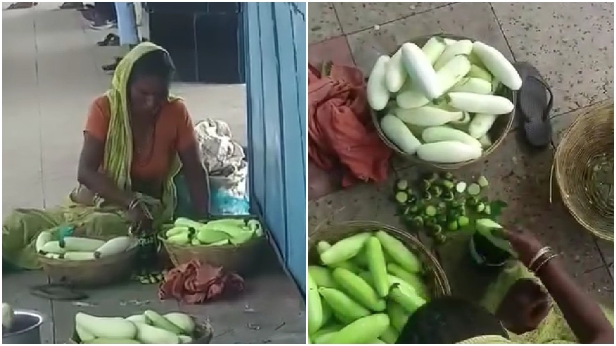 bihar vendors caught painting cucumbers green at railway station, video