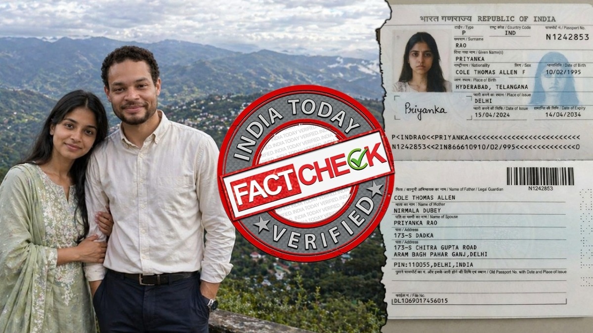 cole tomas allen india link fact check: ai wife photo