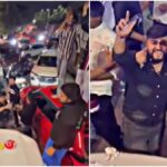 delhi traffic police responds after men block busy road with