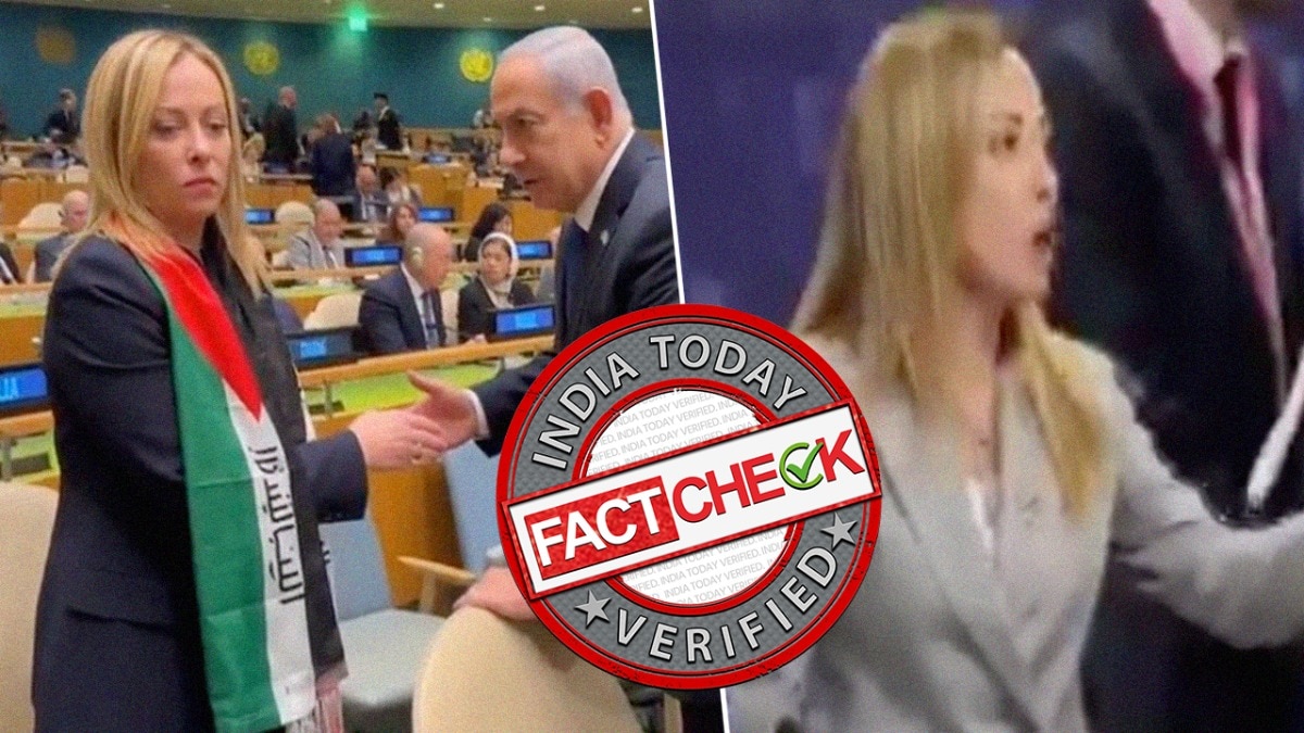 giorgia meloni ai videos fact check: fake clips show anti israel