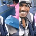 men rip off train seat covers for fun. viral video