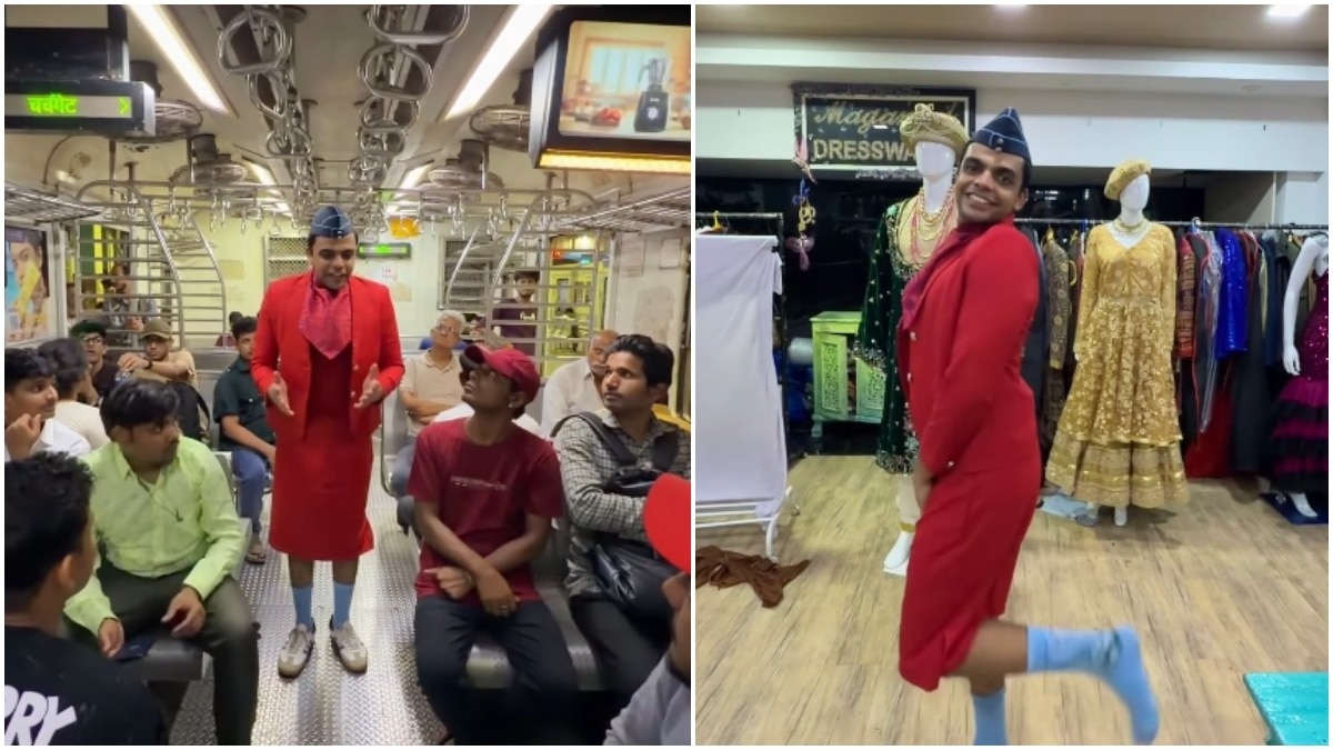 mumbai influencer turns air hostess, adds in flight announcements on local
