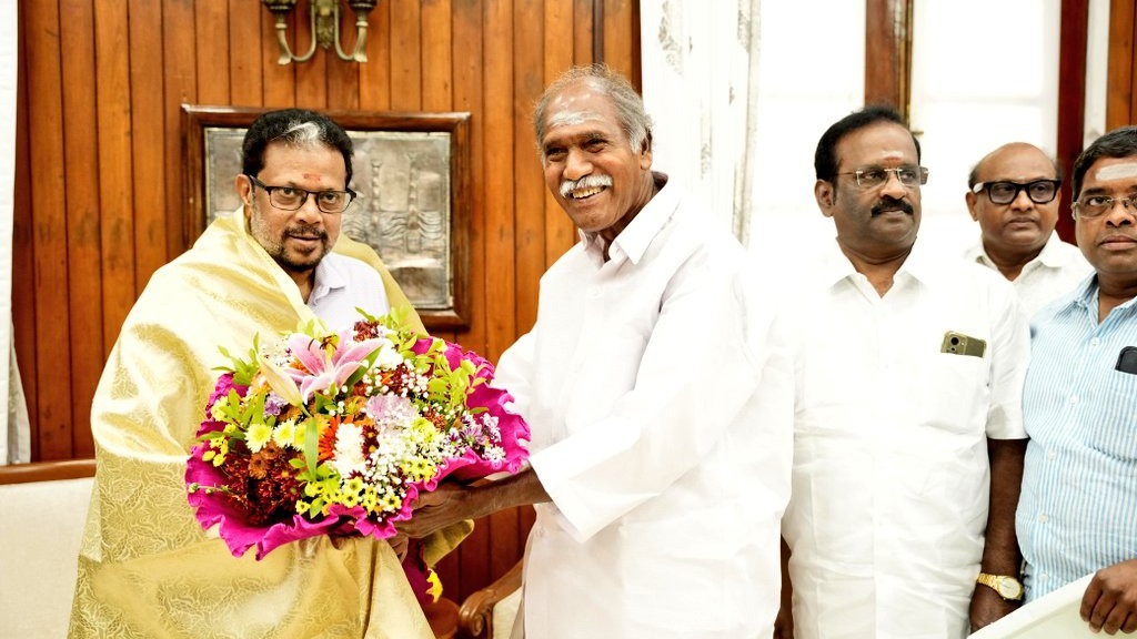 president murmu appoints n rangasamy as puducherry cm, oath on