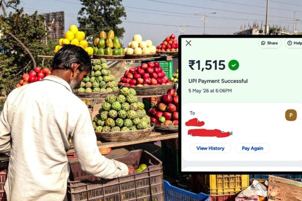 pune fruit seller returns excess rs 1500 after customer upi