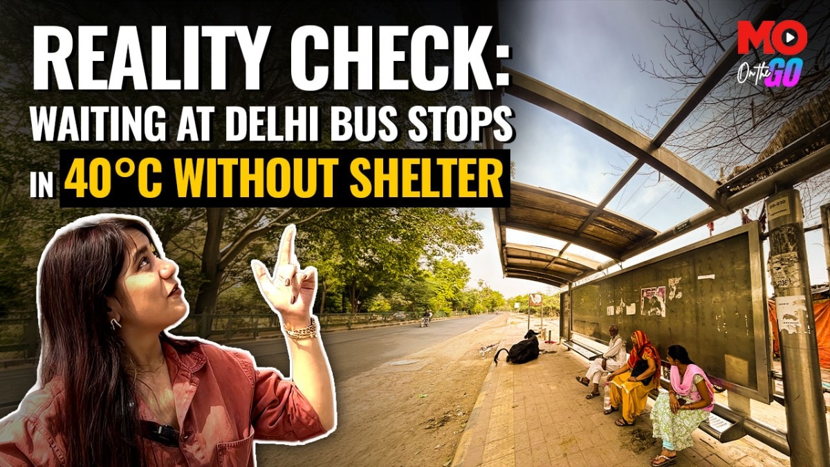 reality check: how delhi bus stops lack shelter in 40°c