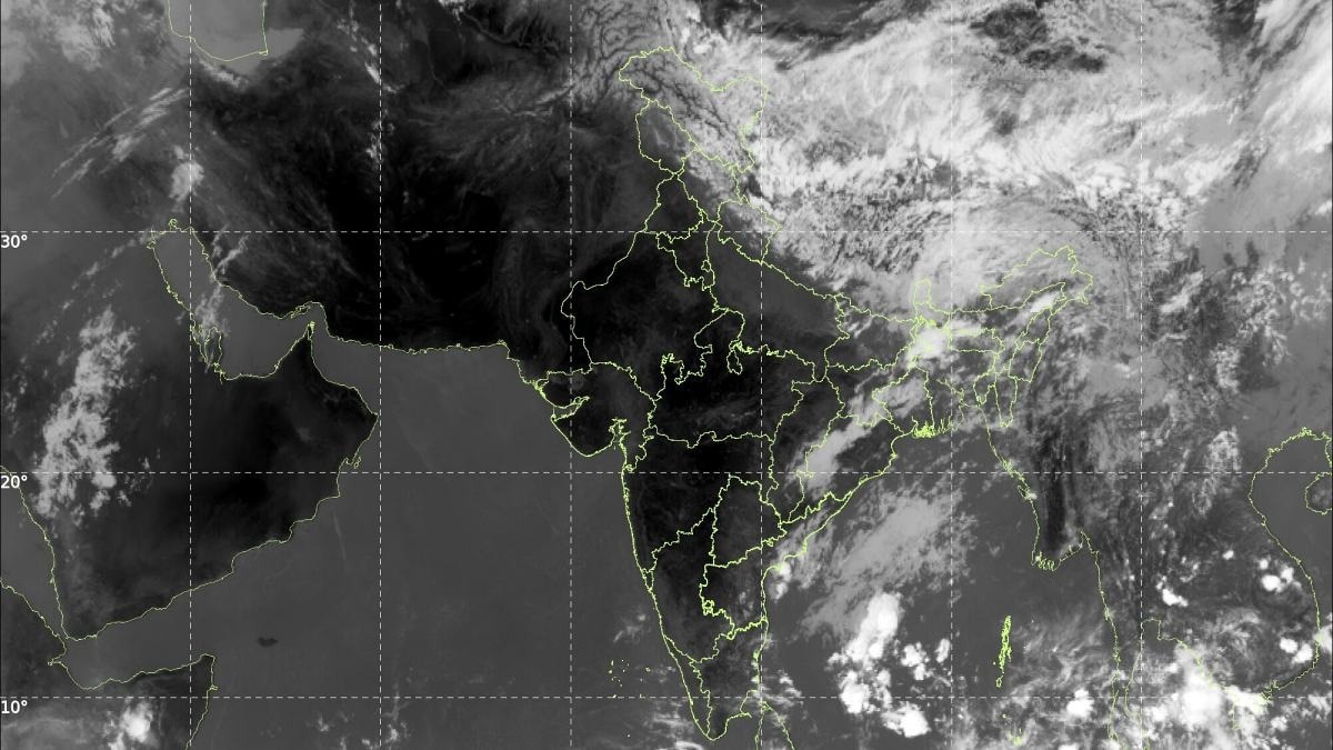 satellite images show clouds moving away from india. will it