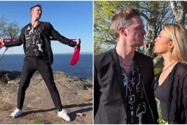 swedish man recreates salman khan's chunnari chunnari dance with wife.