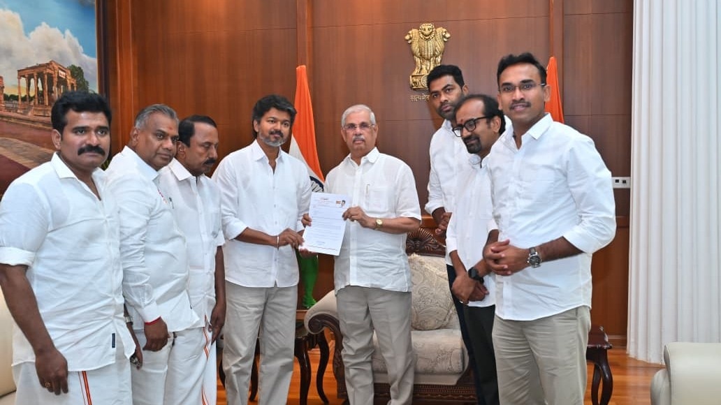 tamil nadu government formation: vijay submits letter of support from