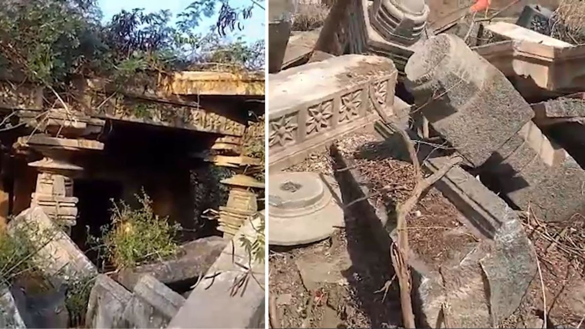 warangal shiva temple demolition: kakatiya era shrine razed for integrated school