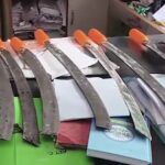 west bengal violence: machetes found in tmc leader's office, 20