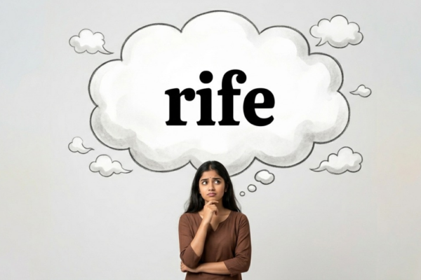 word of the day: rife meaning and definition, examples, usage
